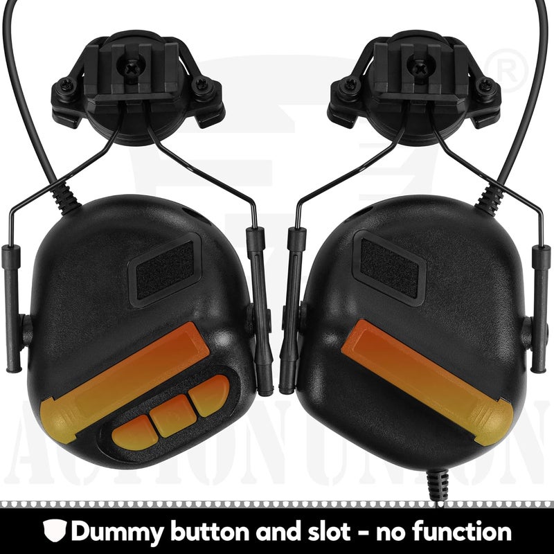 ACTIONUNION Tactical Headset for Airsoft Helmet No Noise Reduction - Image 3